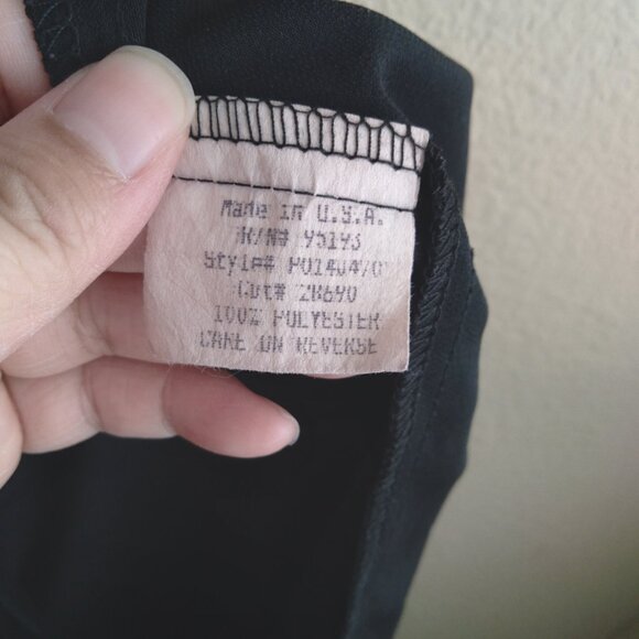 Vintage Y2K Hourglass Black Flutter Sleeve Mini Dress - Picture 4 of 4